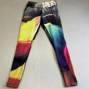 Nike Forever Run Tights Womens Multicolor Dri-Fit Rear Pocket Dance Pants